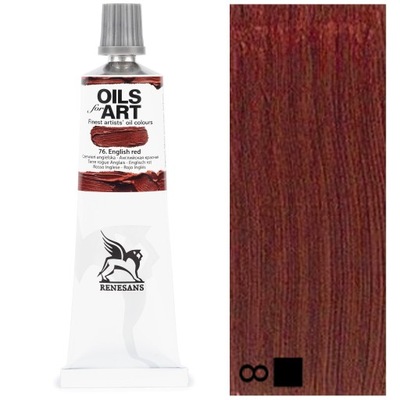 Farba Olejna OILS FOR ART artystyczne Renesans 60ml 76 CZERWIEŃ ANGIELSKA