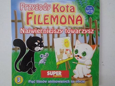 Przygody Kota Filemona Najwierniejszy towarzysz płyta VCD, Nowa,Folia, Opis