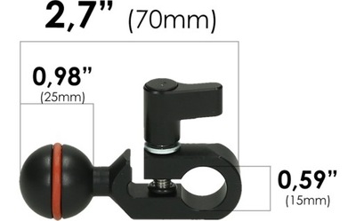 SLIDEKAMERA AF-17 ROD Clamp 15 mm
