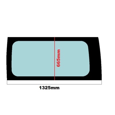 Стекло боковая renault trafic ii левая 1325x665 01-14 0152 фото №1