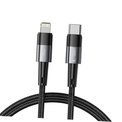 Kabel Tech-Protect UltraBoost Lightning / USB-C PD 20W 3A 1m szary