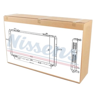 Nissens 66768 радіатор, система охолодження двигуна фото №1