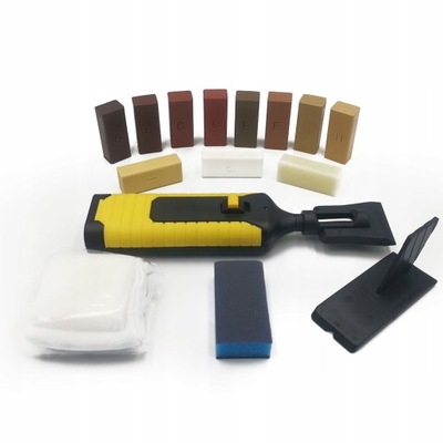Laminate repair kit, floor wax, countertop