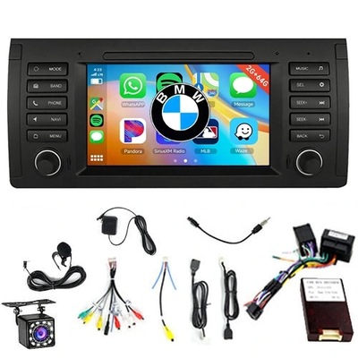 BMW 5 E39 96-03 X5 E53 2000-06 RADIO NAVIGATION ANDROID GPS CARPLAY 2GB 64GB  