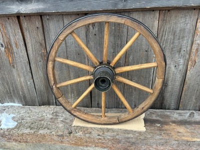 Stare koło drewniane od wozu PO RENOWACJI