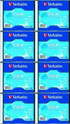 Płyta CD-R Verbatim 700 MB slim 8 szt