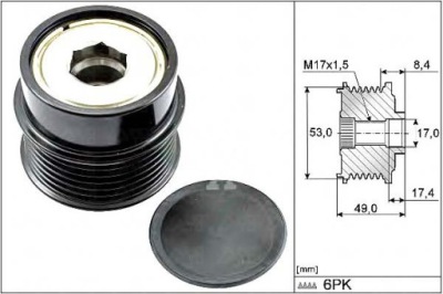 Ina шкив генератора chrysler 1,8-2,4 dodge фото №1