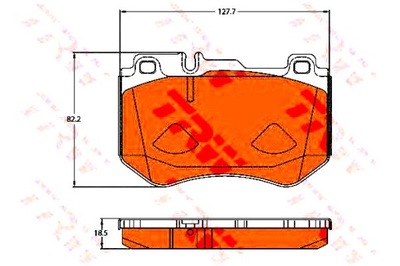 TRW КОЛОДКИ HAM. DB ПЕРЕД W205/S205/C205 13-