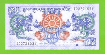 BHUTAN 1 NGULTRUM 2006 P-27 UNC