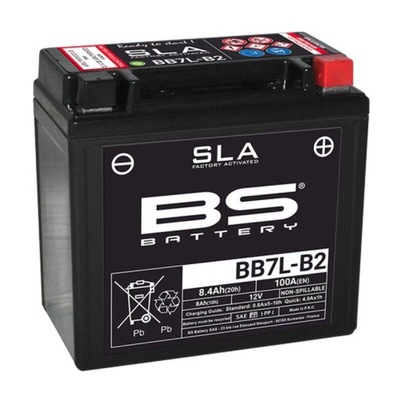 BS BATERÍA BB7L-B2 (YB7-B2) 12V 8AH YAMAHA MAJESTY TEOS 125 MBK PEUGEOT  