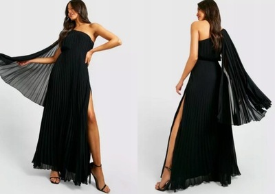 BOOHOO KLASYCZNA PLISOWANA SUKIENKA MAXI 3XL