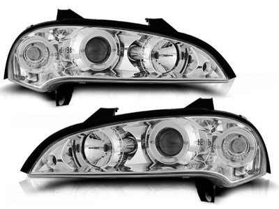 FAROS OPEL TIGRA 94-00R ANGEL EYES ANILLOS CROMO  