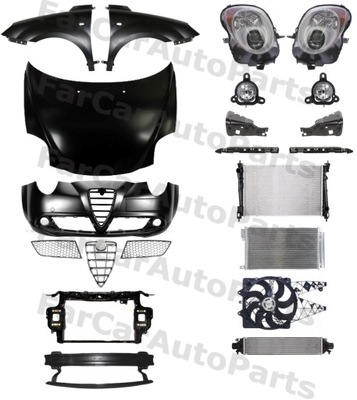 Alfa romeo mito 08-16 бампер капот крила pas фото №1