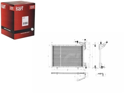 KONDENSATORIUS KONDENSATORIUS KONDICIONAVIMO FORD FIESTA 12- HART 