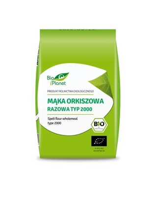 Mąka orkiszowa razowa typ 2000 BIO 1kg BIO PLANET