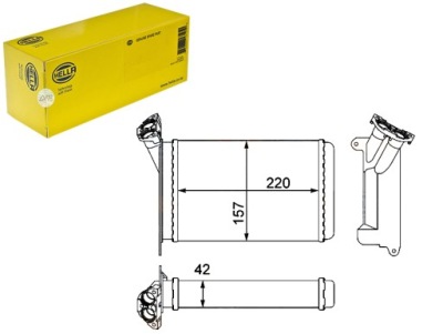 Обігрівач bmw e30 3 87- hella фото №1