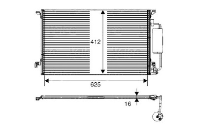 VALEO CONDENSADOR DE ACONDICIONADOR CADILLAC BLS HYUNDAI GRAND SANTA FE SAAB  