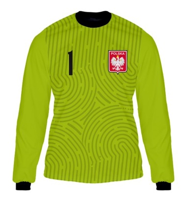 BLUZA BRAMKARSKA Polska LIMONKA rozmiar 134