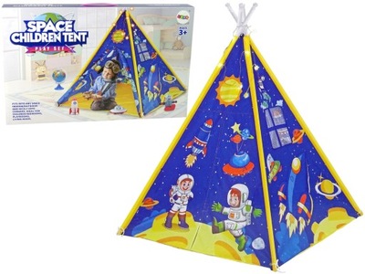 Namiot dla Dzieci Efekty Kosmos Rakiety Niebieskie