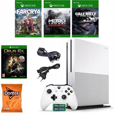 KONSOLA XBOX ONE S 1TB/1000GB 1xPAD + 4xGRA