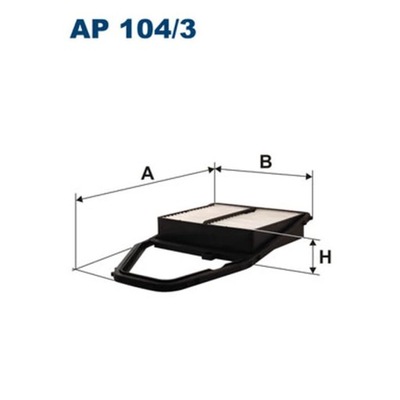 ФІЛЬТР ПОВІТРЯ ФІЛЬТРON AP 104/3