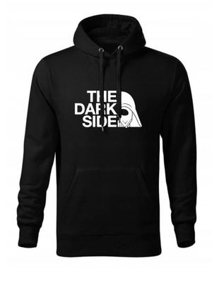 BLUZA Z KAPTUREM DARK SIDE MĘSKA CZARNA M