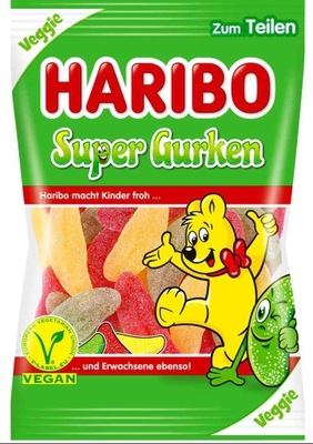 Haribo Super Gurken Veggie Żelki owocowe 175g