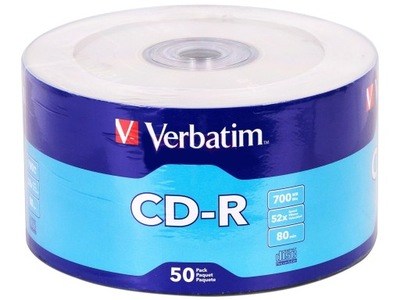 Płyty CD-R Verbatim 700MB 50szt koperty gratis !!!