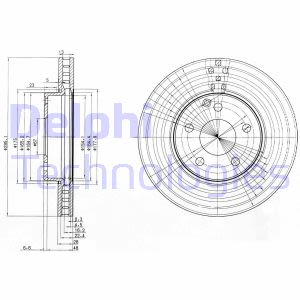 JUEGO DISCO DE FRENADO DELPHI BG3755C  