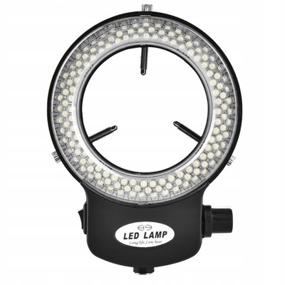 REGULOWANE OŚWIETLENIE 144XLED DO MIKROSKOPU 64 MM 12V