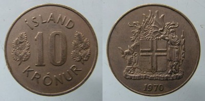 8981. ISLANDIA, 10 KORON, 1970