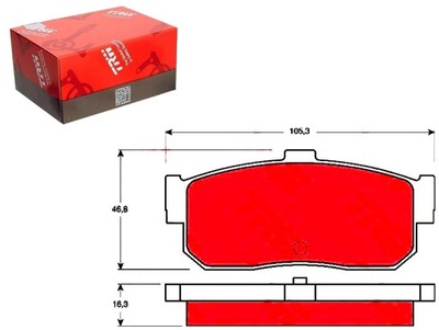 SET PADS BRAKE TRW 440605M490 4406054 - milautoparts-fr.ukrlive.com