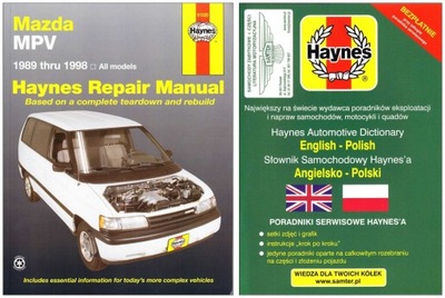 MAZDA MPV BENZYNOWE (1989-1998) MANUAL REPARACIÓN HAYNES +GRATIS 24H  