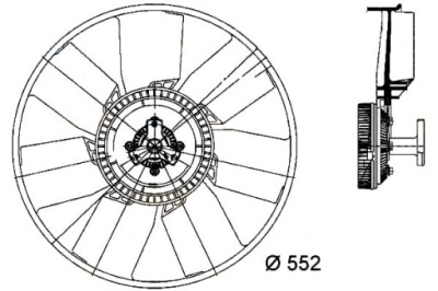 Hella вентилятор радіатора 500392864 408019n 37675 фото №1
