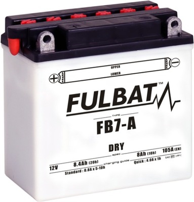 АККУМУЛЯТОР FULBAT YB7-A DRY FB7-A 12V 8.4AH 105A