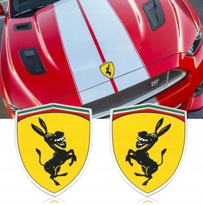 LIPDUKAS AUTOMOBILINĖ ŽENKLELIS OSIOLEK KAIP FERRARI 