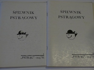 ŚPIEWNIK PSTRĄGOWY 1991 rok PSTRĄG MAJ 91 YAPA SDM