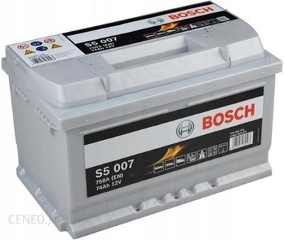 BATERÍA BOSCH SILVER S5 12V 74AH 750A P+  