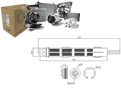 OSUSZACZ KLIMATYZACJI FIAT FIORINO 1.3 D Multijet