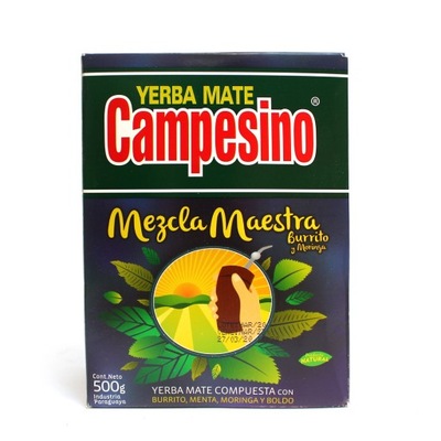 Yerba Mate CAMPESINO Boldo MORINGA Burrito 500g