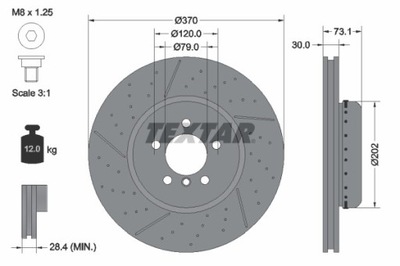 2X ДИСК ТОРМОЗНОЙ BMW ПЕРЕД 3/4 11- ПЕРФОРИРОВАНЫЙ 92265425