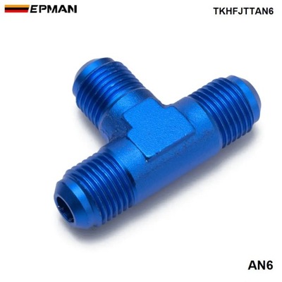 AN6 FLARE TEE T PIECE ADAPTOR ALUMINUM CAR FITTINGS FOR BRAIDED FUEL~31123