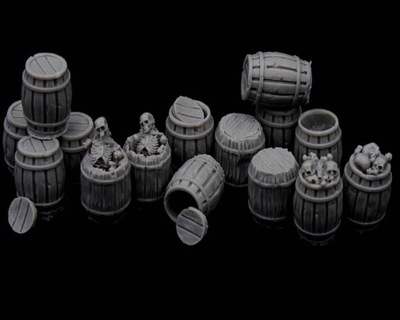 Alien - Wooden Barrels [RESIN] [15szt] 28mm 24H