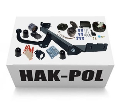 2400KG/96KG КРЮК HOLOWNICZY+MODUŁ13PIN +WIĄZKA+ADAPTER HYUNDAI IX35 2010-15