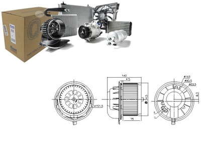 VENTILADOR SOPLADORES AUDI Q7 PORSCHE CAYENNE SEAT ALHAMBRA VW  