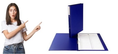 Segregator do akt osobowych BIURFOL 3cm granat