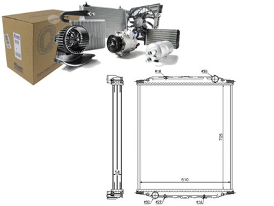 RADUADOR DEL MOTOR DE AGUA MAN M 2000 M M90 D0824LF01-D2865LF02  