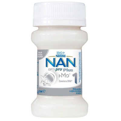 NESTLE NAN OPTIPRO Plus 1 HMO mleko początkowe w płynie 70 ml