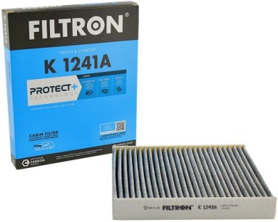 Фільтр салонний вугільний filtron k1241a фото №1