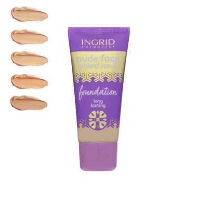 Ingrid Nude Face Natural 24 Nutty podkład do twarzy 30 ml SPF do 10